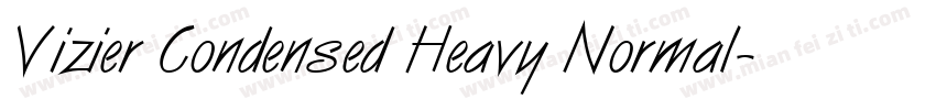 Vizier Condensed Heavy Normal字体转换